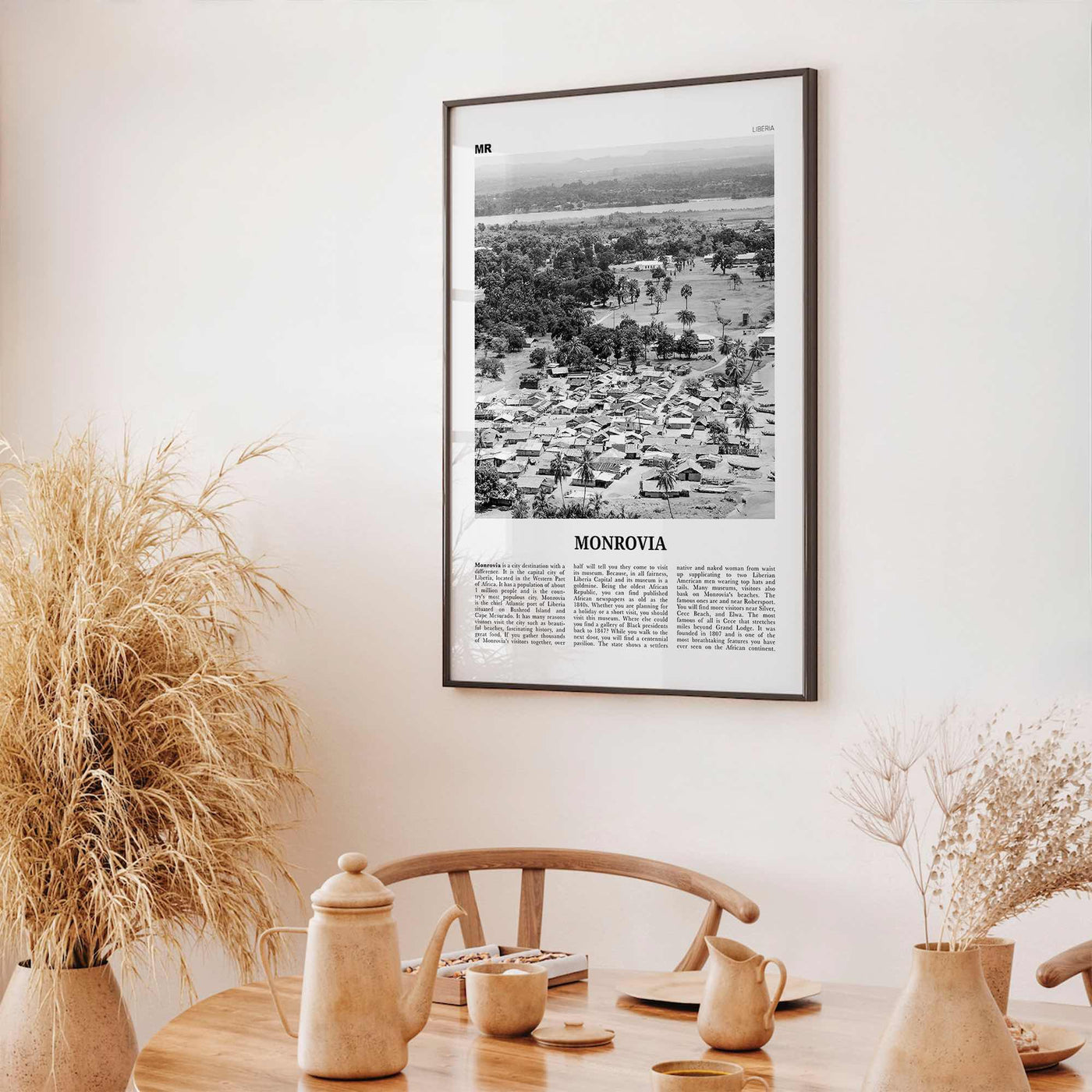 Monrovia Print Black and White, Monrovia Wall Art, Monrovia Poster, Monrovia Photo, Monrovia Wall Décor, Liberia, Africa