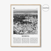 Monrovia Print Black and White, Monrovia Wall Art, Monrovia Poster, Monrovia Photo, Monrovia Wall Décor, Liberia, Africa