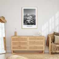Mont Blanc Portrait B&W Poster