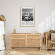 Mont Blanc Travel B&W Poster