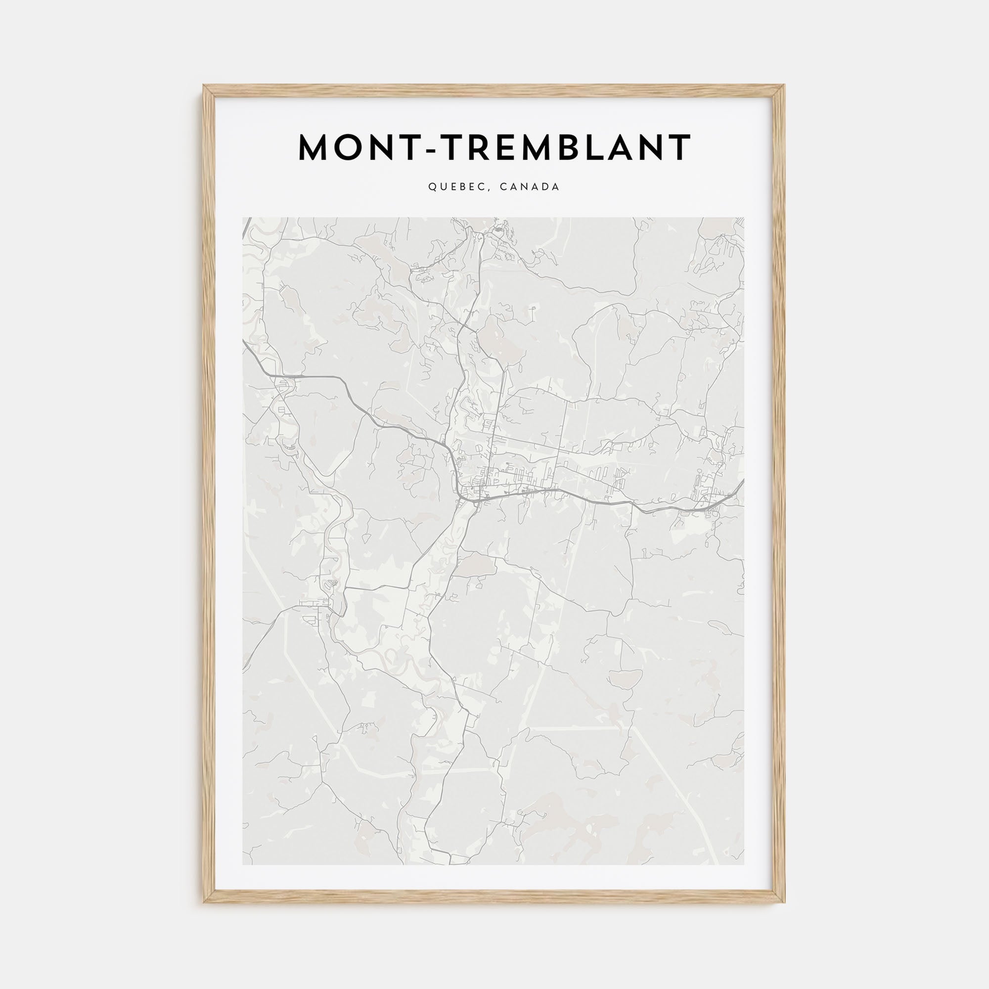 Mont-Tremblant Map Portrait Poster