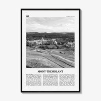 Mont Tremblant Print Black and White, Mont-Tremblant Wall Art, Mont-Tremblant Poster, Mont-Tremblant Photo, Mont-Tremblant Décor, Quebec