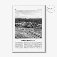 Mont Tremblant Print Black and White, Mont-Tremblant Wall Art, Mont-Tremblant Poster, Mont-Tremblant Photo, Mont-Tremblant Décor, Quebec