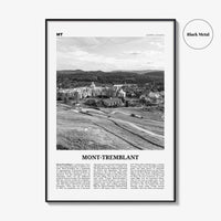 Mont Tremblant Print Black and White, Mont-Tremblant Wall Art, Mont-Tremblant Poster, Mont-Tremblant Photo, Mont-Tremblant Décor, Quebec