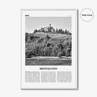 Montalcino Print Black and White, Montalcino Wall Art, Montalcino Poster, Montalcino Photo, Montalcino Wall Decor, Italy, Italia, Europe