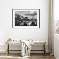 Montana Landscape B&W Poster