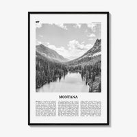 Montana Print Black and White No 1, Montana Wall Art, Montana Poster, Montana Photo, Montana Wall Decor, USA, United States, America