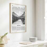 Montana Print Black and White No 1, Montana Wall Art, Montana Poster, Montana Photo, Montana Wall Decor, USA, United States, America