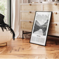 Montana Print Black and White No 1, Montana Wall Art, Montana Poster, Montana Photo, Montana Wall Decor, USA, United States, America