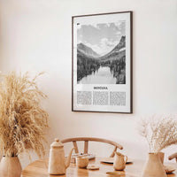Montana Print Black and White No 1, Montana Wall Art, Montana Poster, Montana Photo, Montana Wall Decor, USA, United States, America