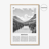 Montana Print Black and White No 1, Montana Wall Art, Montana Poster, Montana Photo, Montana Wall Decor, USA, United States, America