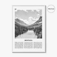 Montana Print Black and White No 1, Montana Wall Art, Montana Poster, Montana Photo, Montana Wall Decor, USA, United States, America