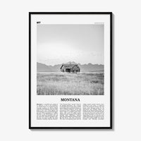 Montana Print Black and White No 2, Montana Wall Art, Montana Poster, Montana Photo, Montana Wall Decor, USA, United States, America