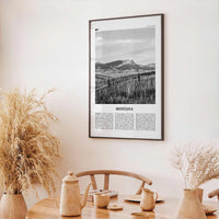 Montana Print Black and White No 3, Montana Wall Art, Montana Poster, Montana Photo, Montana Wall Décor, Montana Map, United States