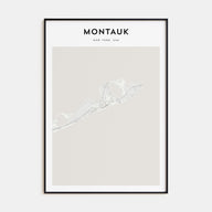 Montauk Map Portrait Poster
