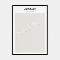 Montauk Map Portrait Poster