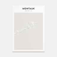Montauk Map Portrait Poster