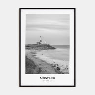 Montauk Portrait B&W No 1 Poster