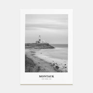 Montauk Portrait B&W No 1 Poster