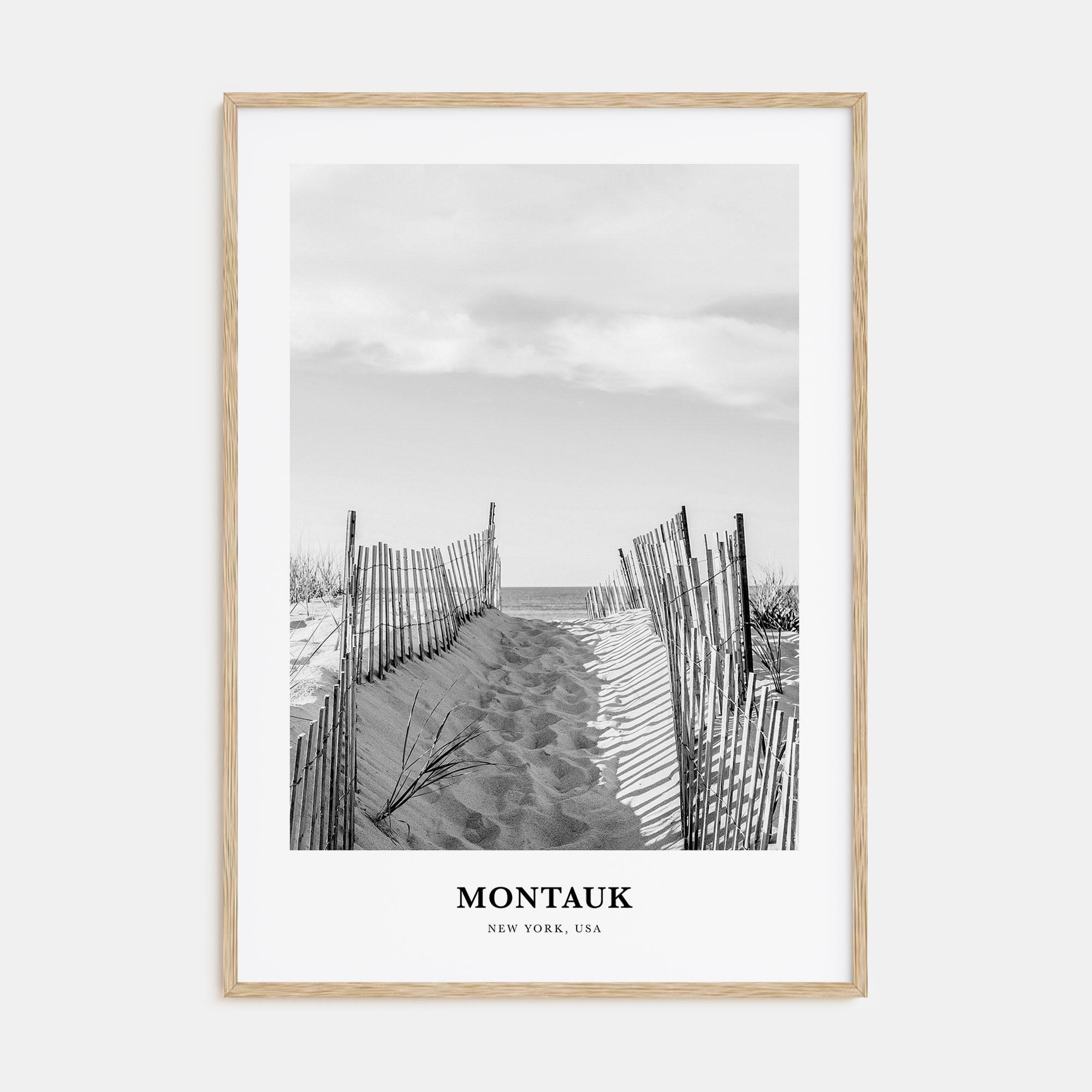Montauk Portrait B&W No 2 Poster