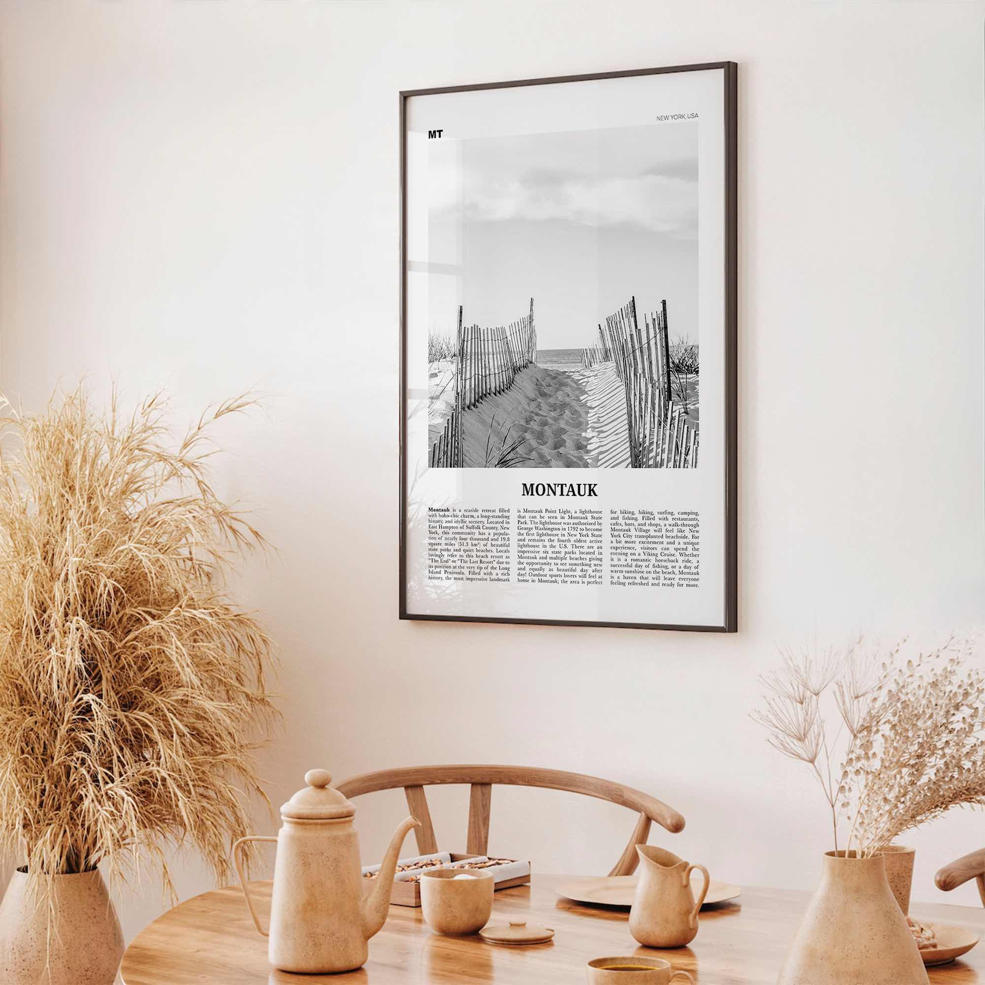 Montauk Print Black and White No 1, Montauk Wall Art, Montauk Poster, Montauk Photo, Montauk Décor, New York, USA, United States