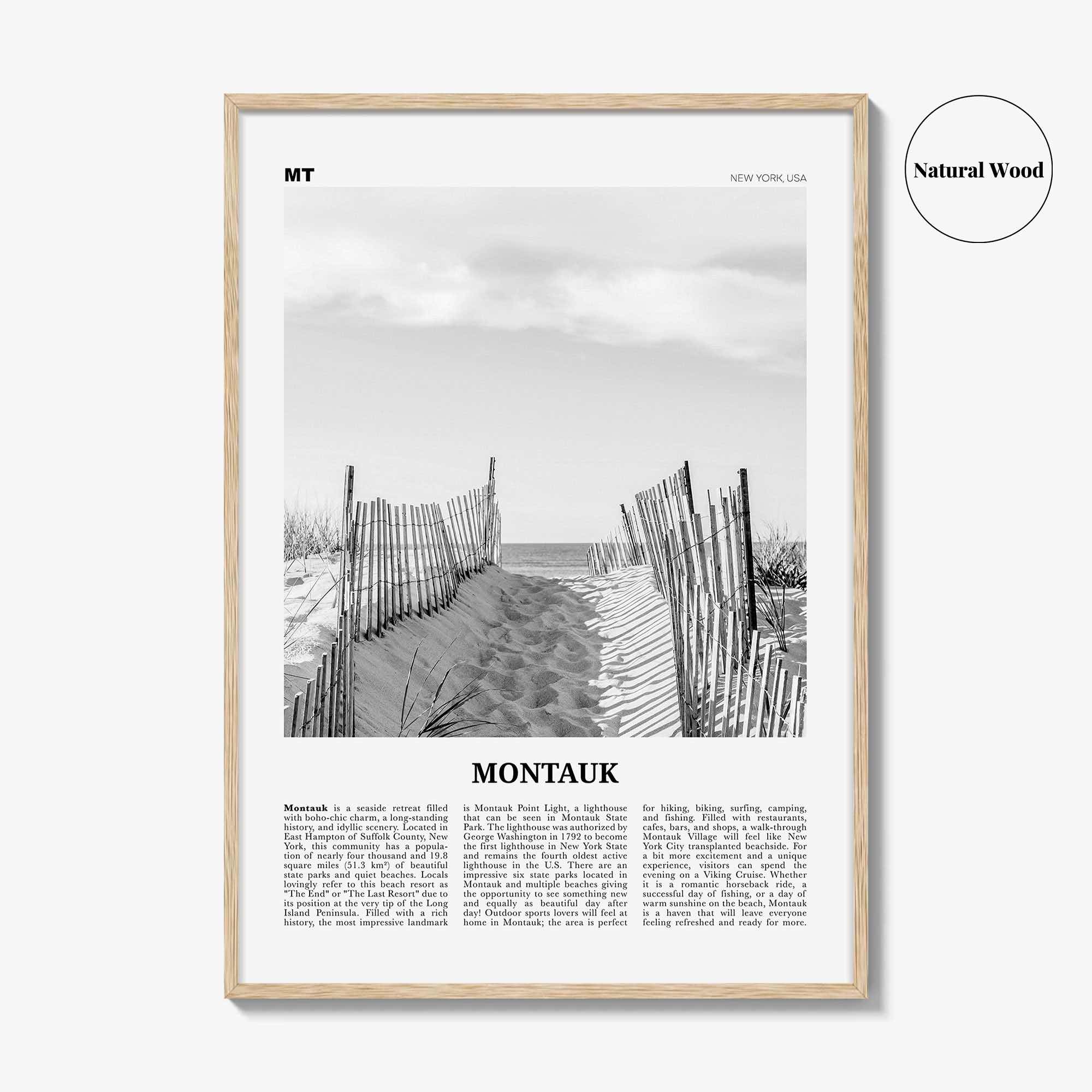 Montauk Print Black and White No 1, Montauk Wall Art, Montauk Poster, Montauk Photo, Montauk Décor, New York, USA, United States