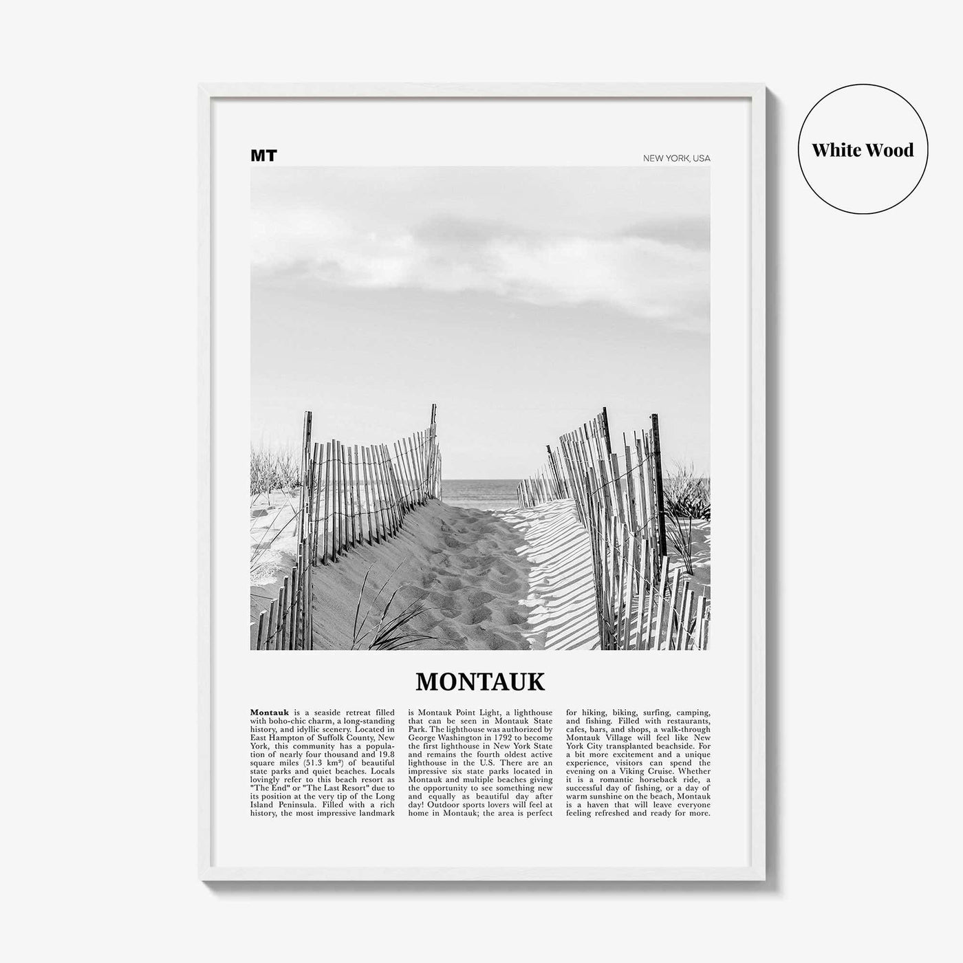 Montauk Print Black and White No 1, Montauk Wall Art, Montauk Poster, Montauk Photo, Montauk Décor, New York, USA, United States