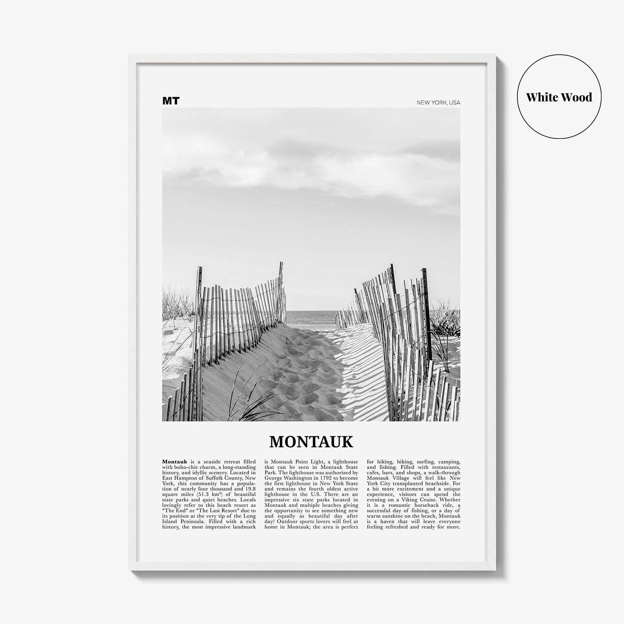 Montauk Print Black and White No 1, Montauk Wall Art, Montauk Poster, Montauk Photo, Montauk Décor, New York, USA, United States