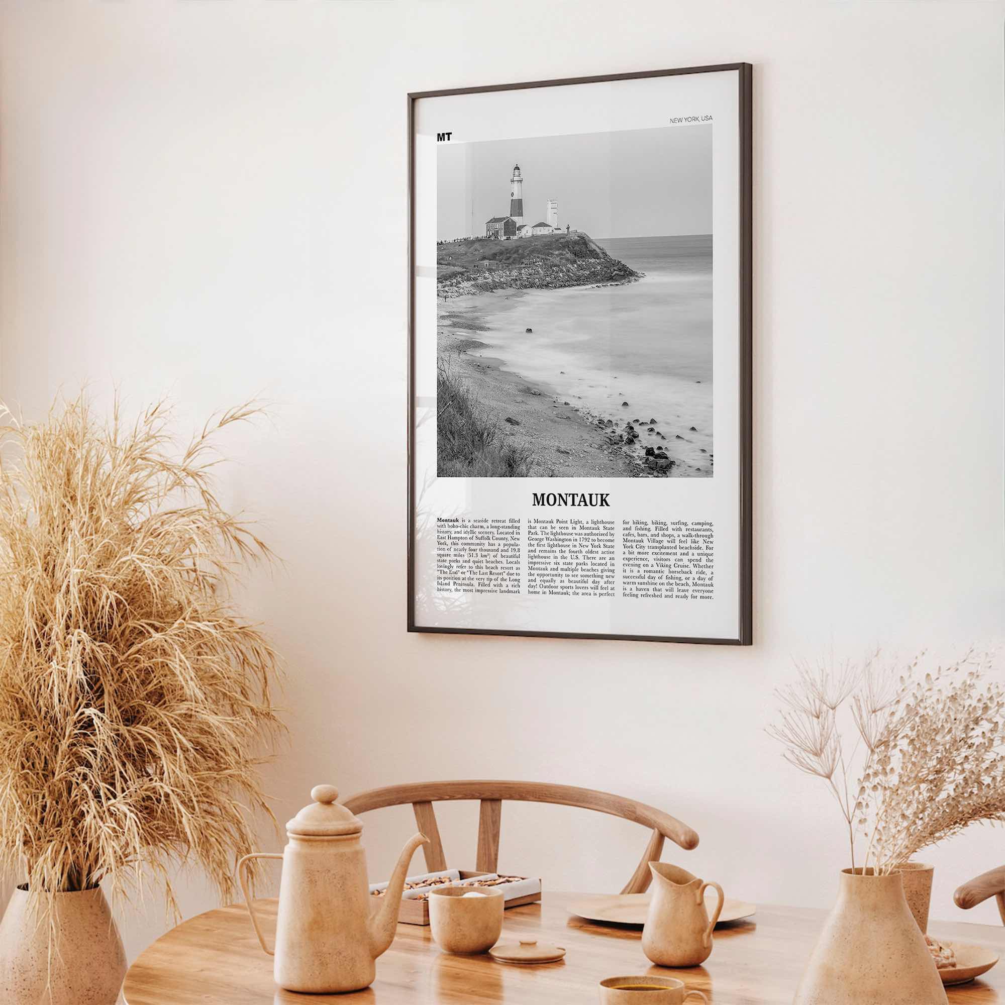 Montauk Print Black and White No 2, Montauk Wall Art, Montauk Poster, Montauk Photo, Montauk Décor, New York, USA, United States