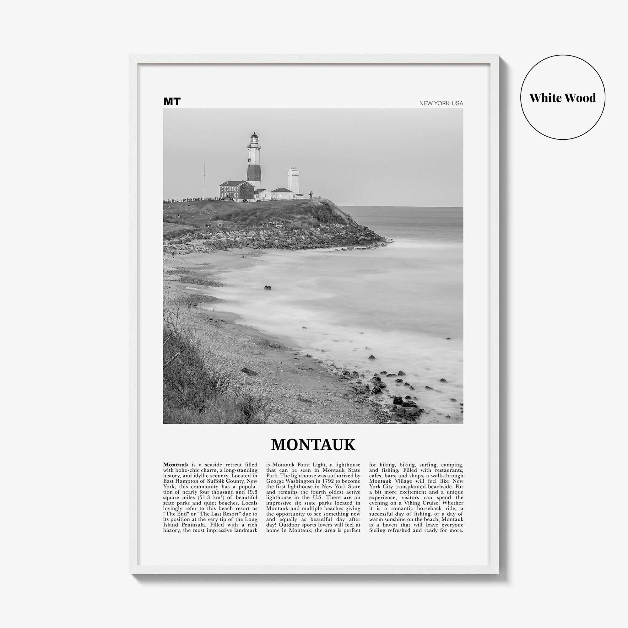 Montauk Print Black and White No 2, Montauk Wall Art, Montauk Poster, Montauk Photo, Montauk Décor, New York, USA, United States