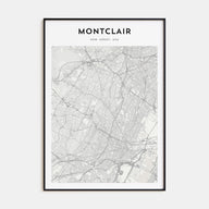 Montclair Map Portrait Poster
