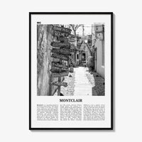 Montclair Print Black and White, Montclair Wall Art, Montclair Poster, Montclair Photo, Montclair Wall Décor, New Jersey, USA, United States