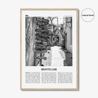 Montclair Print Black and White, Montclair Wall Art, Montclair Poster, Montclair Photo, Montclair Wall Décor, New Jersey, USA, United States