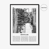 Montclair Print Black and White, Montclair Wall Art, Montclair Poster, Montclair Photo, Montclair Wall Décor, New Jersey, USA, United States
