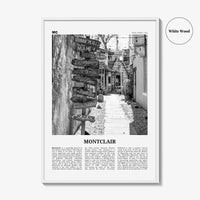 Montclair Print Black and White, Montclair Wall Art, Montclair Poster, Montclair Photo, Montclair Wall Décor, New Jersey, USA, United States