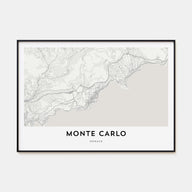 Monte Carlo Map Landscape Poster