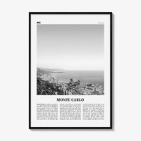 Monte Carlo Print Black and White, Monte Carlo Wall Art, Monte Carlo Poster, Monte Carlo Photo, Monte Carlo Wall Decor, Monaco, Europe