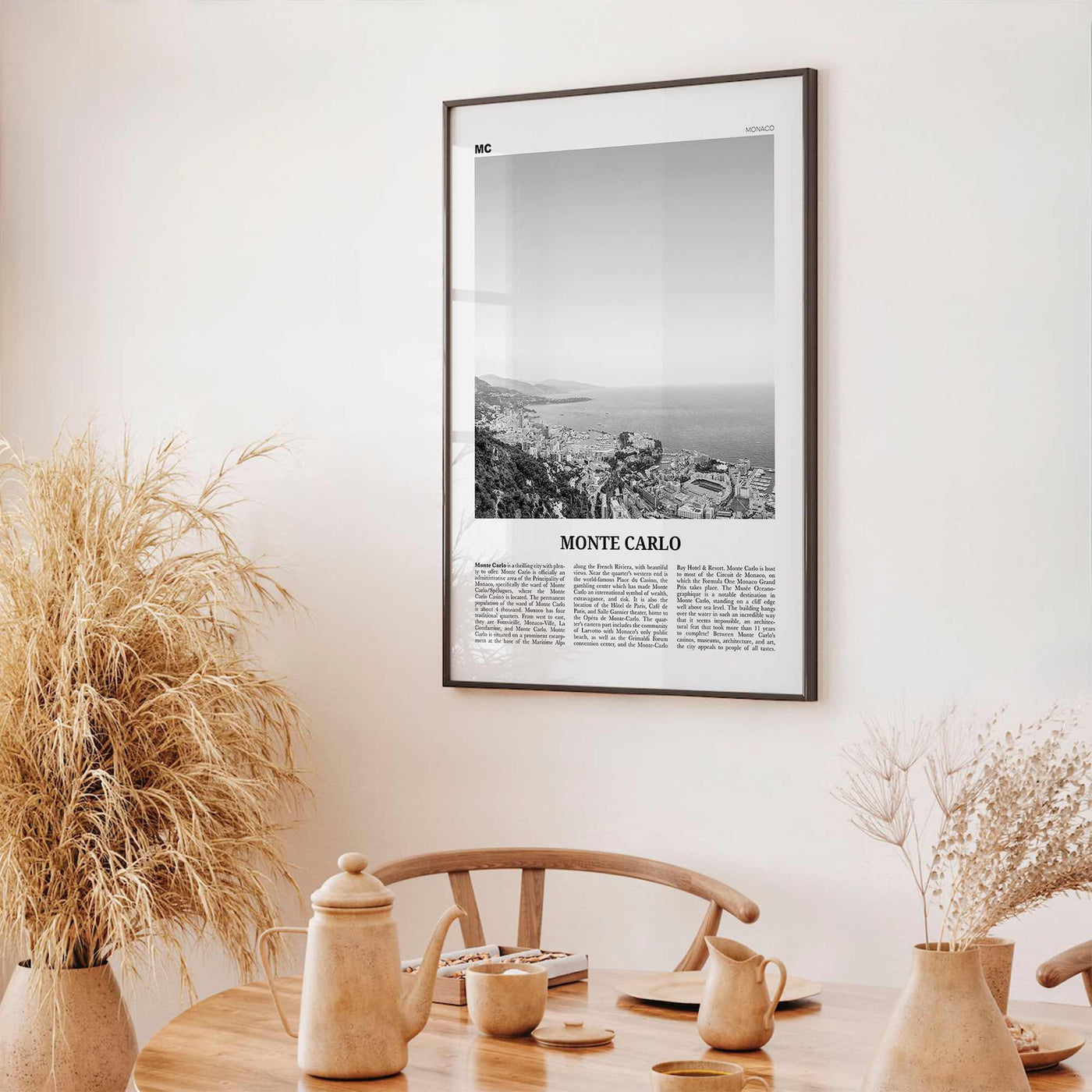 Monte Carlo Print Black and White, Monte Carlo Wall Art, Monte Carlo Poster, Monte Carlo Photo, Monte Carlo Wall Decor, Monaco, Europe