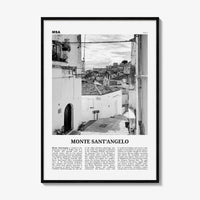 Monte Santangelo Print Black and White, Monte Santangelo Wall Art, Monte Santangelo Poster, Monte Santangelo Photo, Wall Décor, Italy