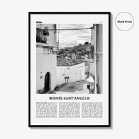 Monte Santangelo Print Black and White, Monte Santangelo Wall Art, Monte Santangelo Poster, Monte Santangelo Photo, Wall Décor, Italy