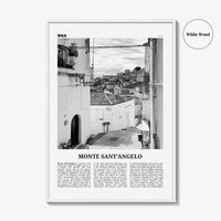 Monte Santangelo Print Black and White, Monte Santangelo Wall Art, Monte Santangelo Poster, Monte Santangelo Photo, Wall Décor, Italy