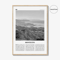 Montecito Print Black and White, Montecito Wall Art, Montecito Poster, Montecito Photo, Montecito Wall Décor, Montecito Map, California, USA