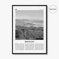Montecito Print Black and White, Montecito Wall Art, Montecito Poster, Montecito Photo, Montecito Wall Décor, Montecito Map, California, USA