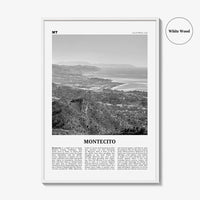 Montecito Print Black and White, Montecito Wall Art, Montecito Poster, Montecito Photo, Montecito Wall Décor, Montecito Map, California, USA