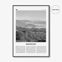 Montecito Print Black and White, Montecito Wall Art, Montecito Poster, Montecito Photo, Montecito Wall Décor, Montecito Map, California, USA
