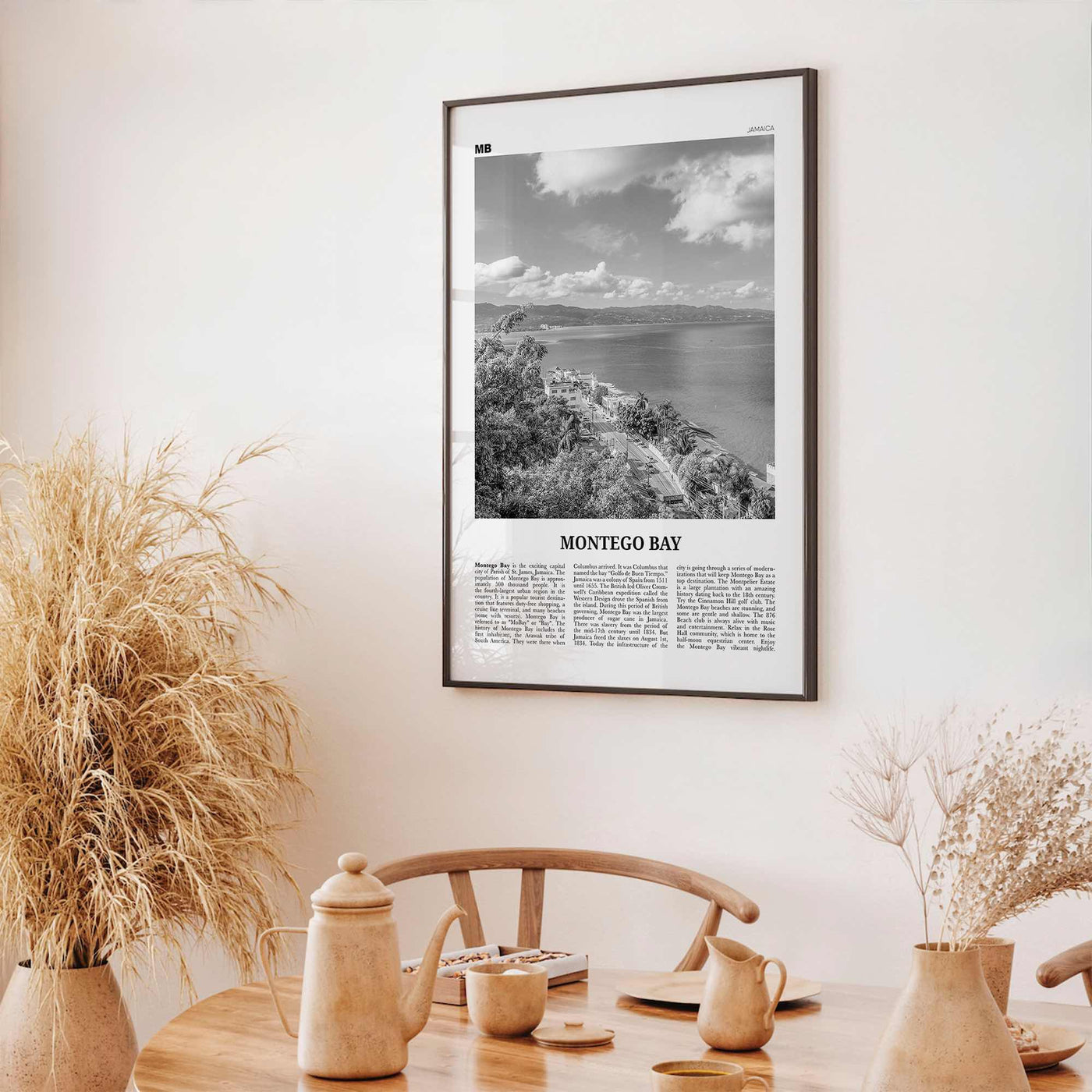 Montego Bay Print Black and White, Montego Bay Wall Art, Montego Bay Poster, Montego Bay Photo, Montego Bay Wall Décor, Jamaica