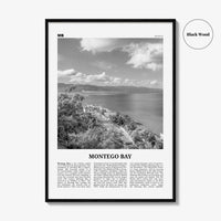 Montego Bay Print Black and White, Montego Bay Wall Art, Montego Bay Poster, Montego Bay Photo, Montego Bay Wall Décor, Jamaica