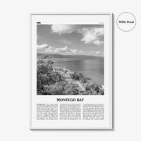 Montego Bay Print Black and White, Montego Bay Wall Art, Montego Bay Poster, Montego Bay Photo, Montego Bay Wall Décor, Jamaica