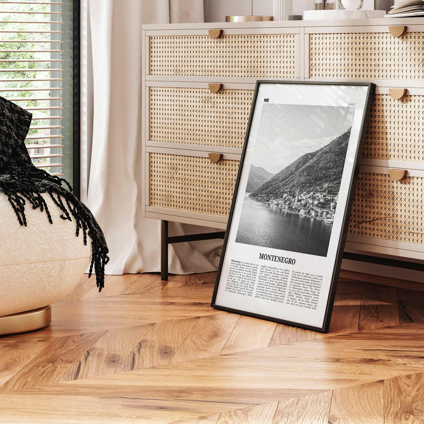 Montenegro Print Black and White, Montenegro Wall Art, Montenegro Poster, Montenegro Photo, Црна Гора, Crna, Gora, Podgorica, Balkan, Europe