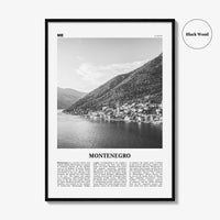 Montenegro Print Black and White, Montenegro Wall Art, Montenegro Poster, Montenegro Photo, Црна Гора, Crna, Gora, Podgorica, Balkan, Europe